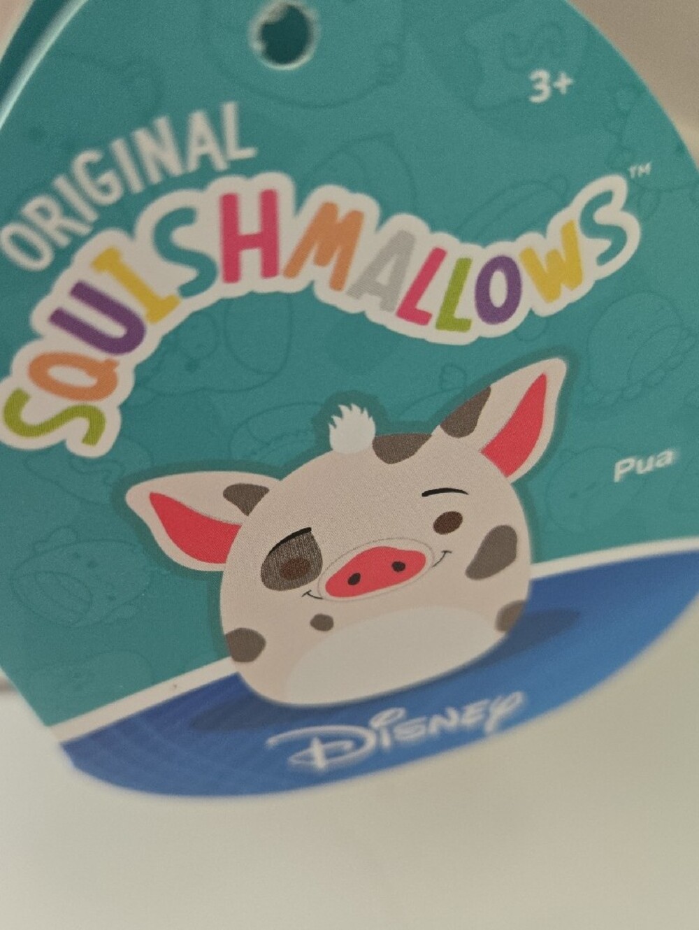 Disney Squishmallow Pua Pig Plush — White, Gray Nwt - Picture 3 of 3